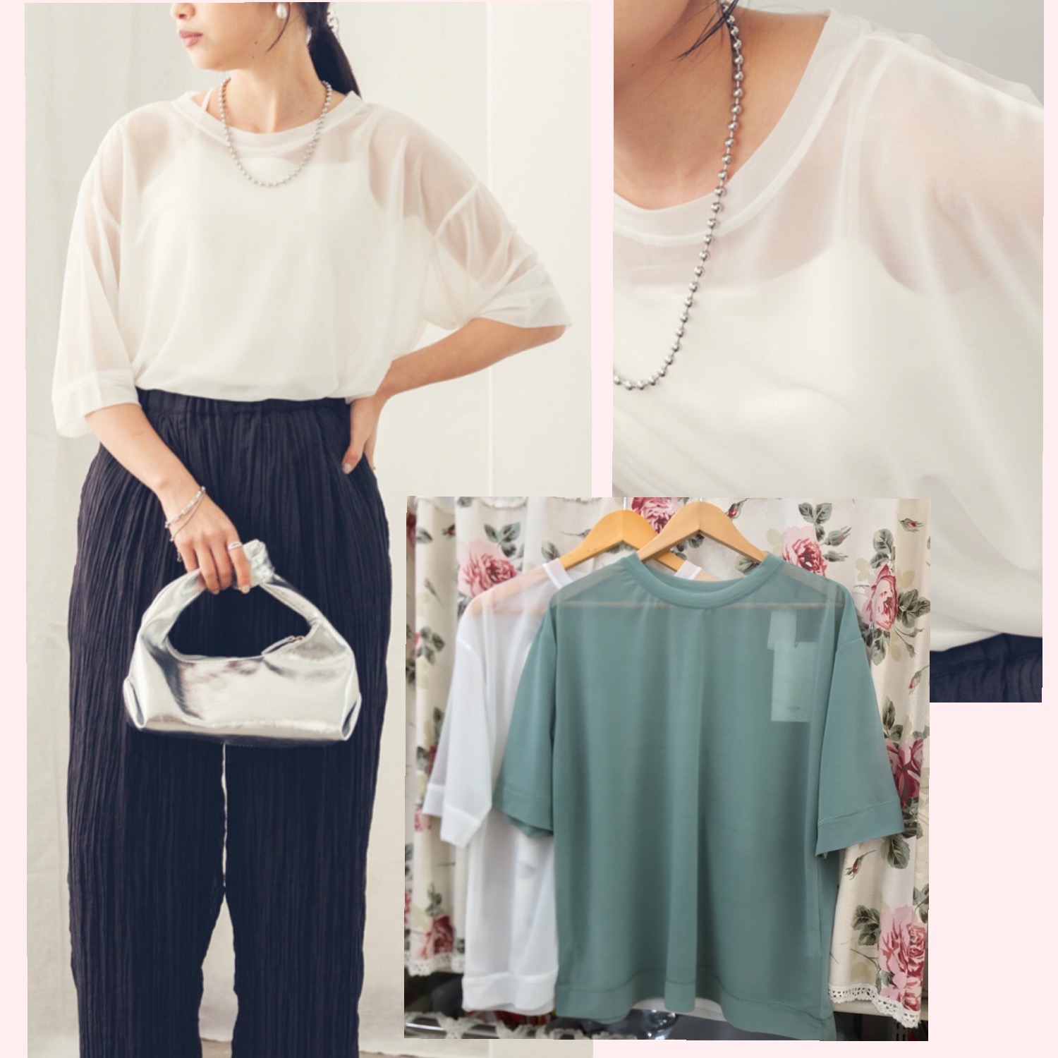 ✨くすみカラーシアーTシャツ✨