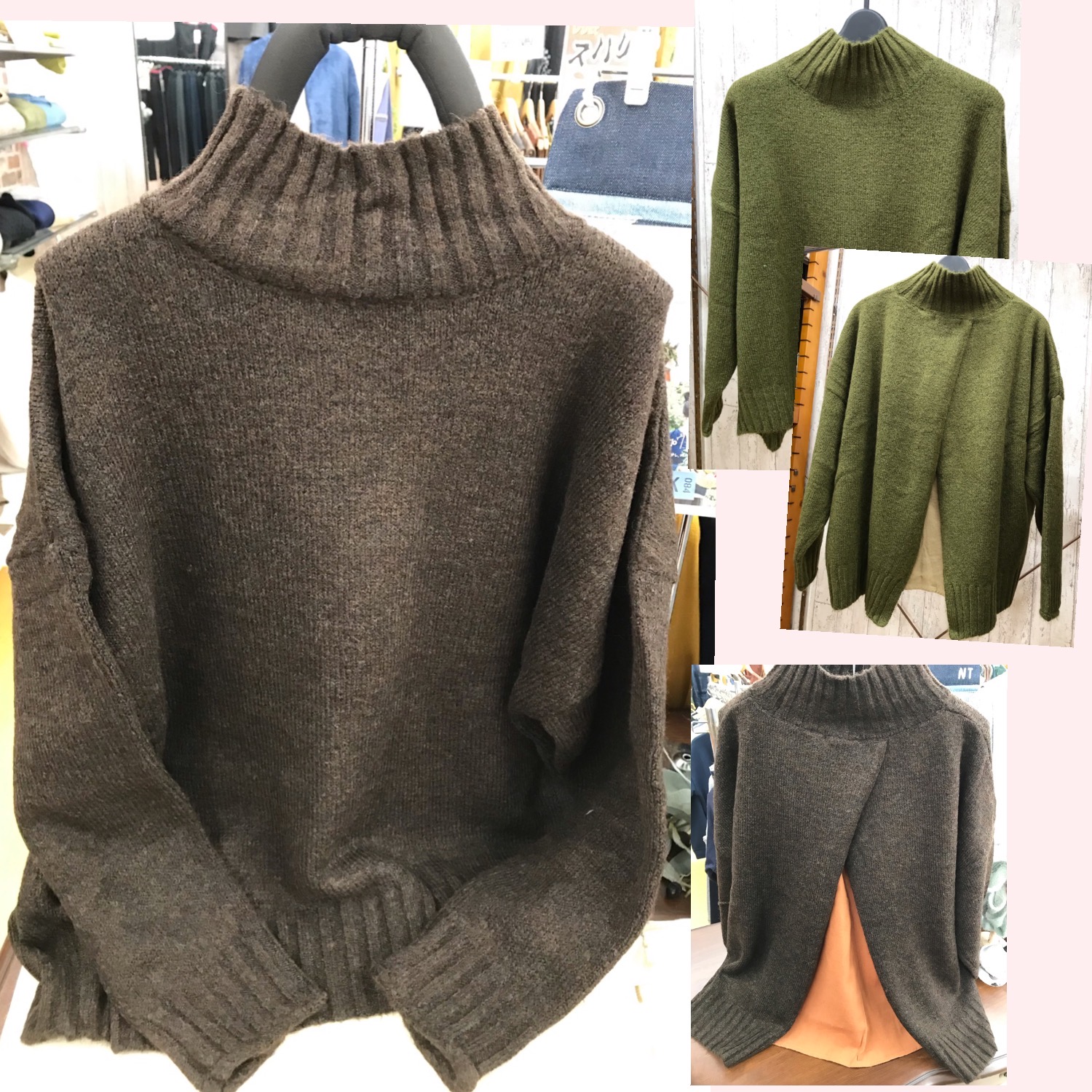ひとクセあり!背中も見せたい素敵ニット入荷です✨