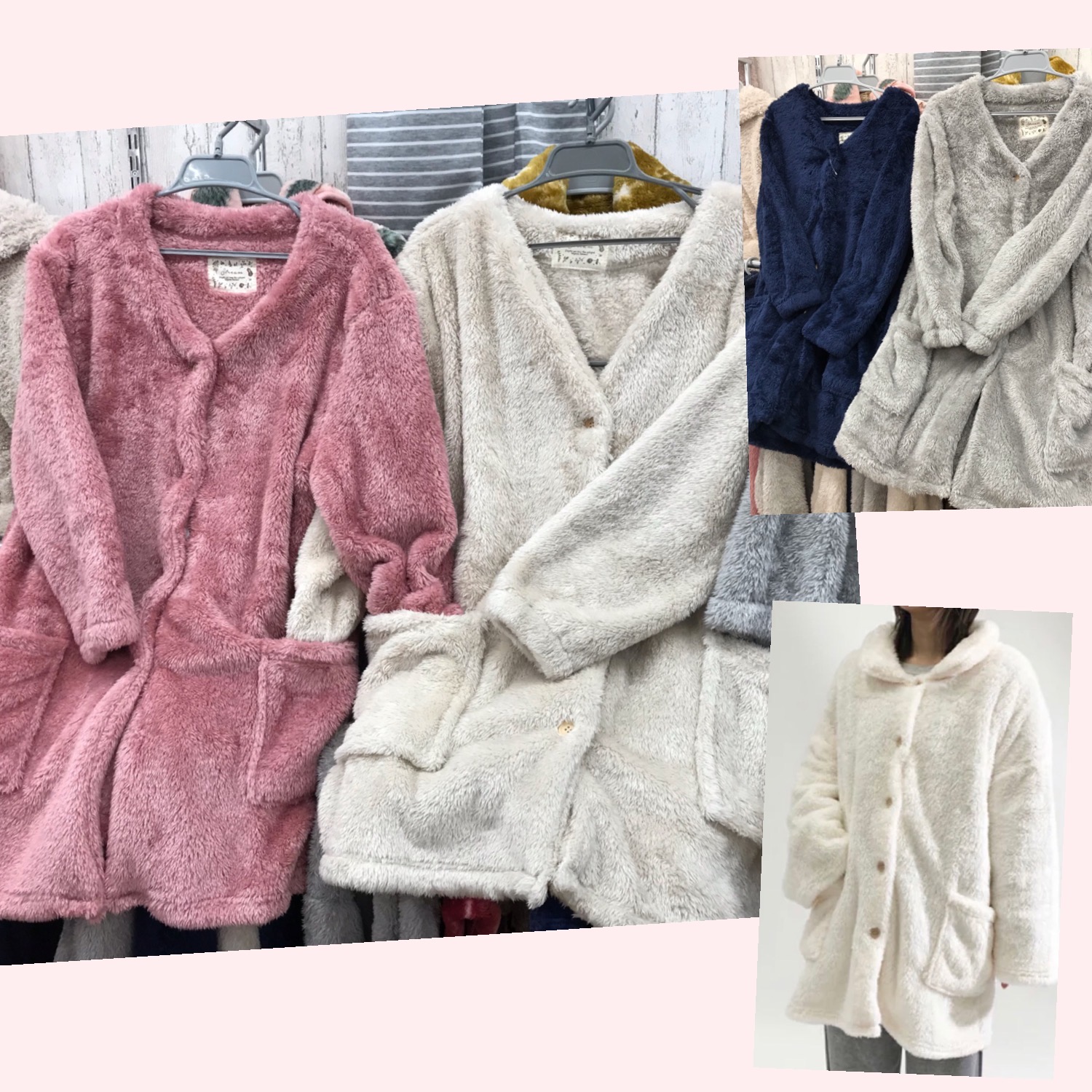 ふわモコあったかい♡可愛いガウン入荷です❣️