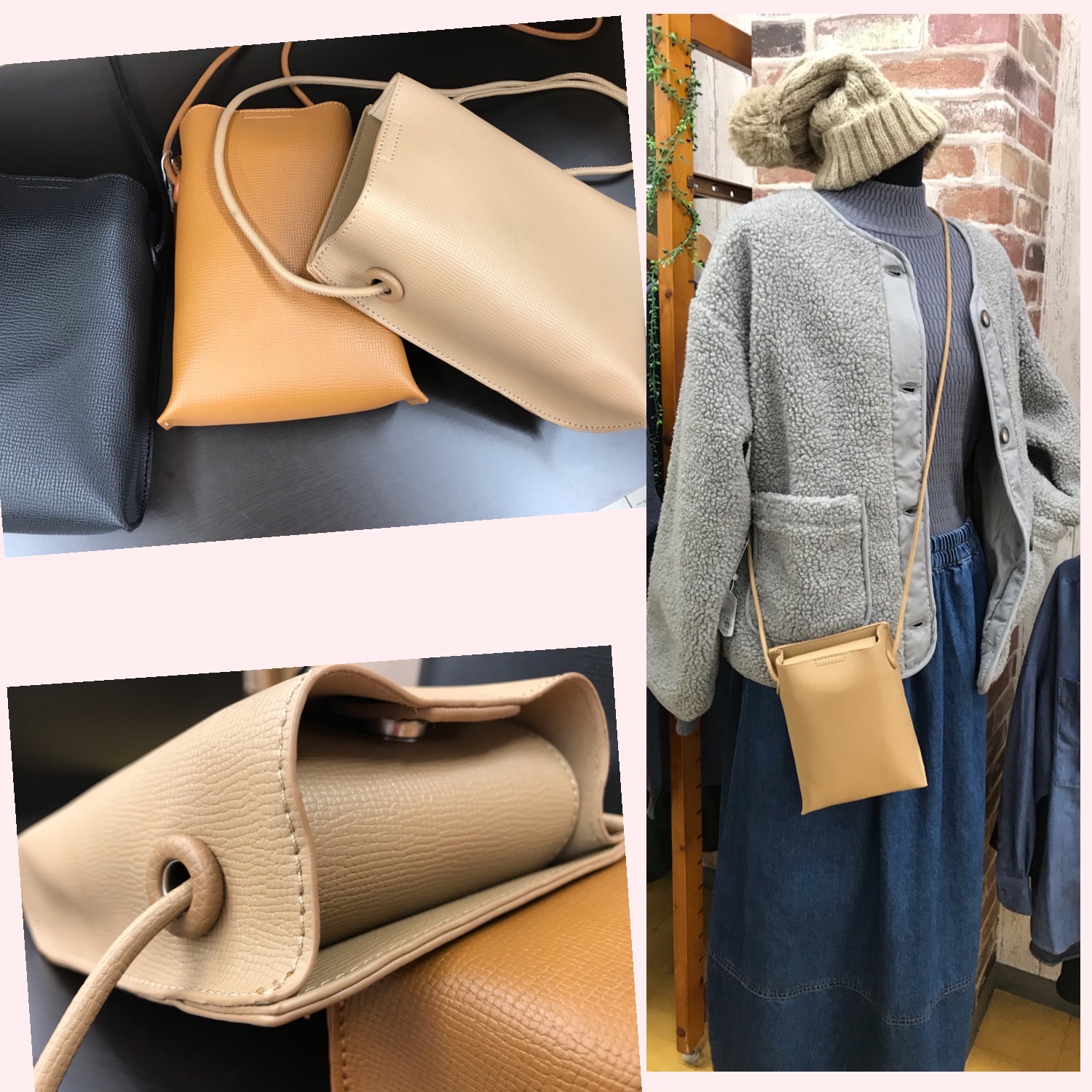 スクエアポシェット入荷です!✨